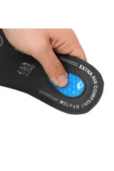 Black Vein Air Confort Fusped Topuk Dikeni Jel Takviyeli Ortopedik Deri Tabanlık